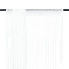 Fringe curtains 2 pieces 140x250 cm white by vidaXL, Curtains and curtains - Ref: Foro24-132399, Price: 26,10 €, Discount: %