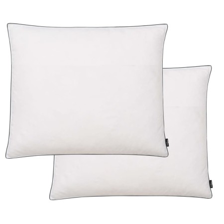 Almohadas 2 uds relleno plumón/plumas 70x60 cm blanco