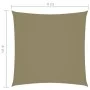 Square shade sail in beige Oxford fabric, 4x4 m. by vidaXL, Umbrellas - Ref: Foro24-135139, Price: 52,44 €, Discount: %
