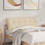 Cojín de Espalda Crema 140 x 19 x 50 cm tela