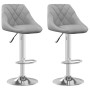 Kitchen stool 2 units in light gray velvet by vidaXL, Kitchen stools - Ref: Foro24-335305, Price: 126,57 €, Discount: %