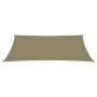 Rechteckige Segelmarkise aus beigem Oxford-Stoff 2x5 m von vidaXL, Sonnenschirme - Ref: Foro24-135149, Preis: 39,37 €, Rabatt: %