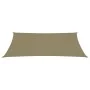 Rectangular beige Oxford fabric sail shade 5x8 m by vidaXL, Umbrellas - Ref: Foro24-135166, Price: 105,38 €, Discount: %