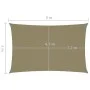 Rectangular beige Oxford fabric sail shade 5x8 m by vidaXL, Umbrellas - Ref: Foro24-135166, Price: 105,38 €, Discount: %