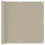 Balkonmarkise beiges Oxford-Gewebe 90x500 cm von vidaXL, Sonnenschirme - Ref: Foro24-134942, Preis: 26,08 €, Rabatt: %
