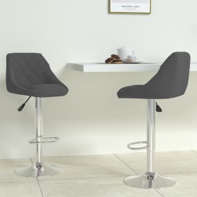 Kitchen stool 2 units in dark gray velvet by vidaXL, Kitchen stools - Ref: Foro24-335306, Price: 117,24 €, Discount: %