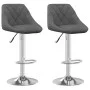 Küchenhocker 2 Einheiten aus dunkelgrauem Samt von vidaXL, Küchenhocker - Ref: Foro24-335306, Preis: 115,51 €, Rabatt: %