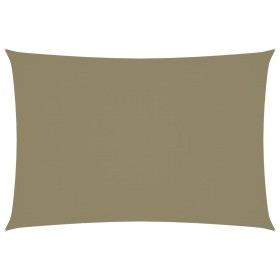 Rechteckige Segelmarkise aus beigem Oxford-Stoff 3x5 m von vidaXL, Sonnenschirme - Ref: Foro24-135157, Preis: 46,55 €, Rabatt: %