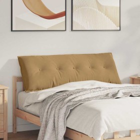 Cojín de Espalda Marrón 140 x 50 cm Tela de pana