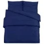Marineblaues Mikrofaser-Bettbezug-Set 200x200 cm von vidaXL, Bettbezüge - Ref: Foro24-136008, Preis: 21,63 €, Rabatt: %