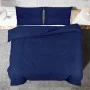Marineblaues Mikrofaser-Bettbezug-Set 200x200 cm von vidaXL, Bettbezüge - Ref: Foro24-136008, Preis: 21,63 €, Rabatt: %
