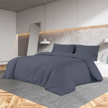 Anthrazitfarbenes Bettbezug-Set aus heller Mikrofaser, 135 x 200 cm von vidaXL, Bettbezüge - Ref: Foro24-135941, Preis: 17,29...