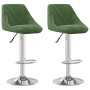 Küchenhocker aus dunkelgrünem Samt 2 Einheiten von vidaXL, Küchenhocker - Ref: Foro24-335308, Preis: 143,34 €, Rabatt: %