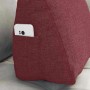 Cojín de Espalda Rojo vino 45 x 20 x 35 cm tela