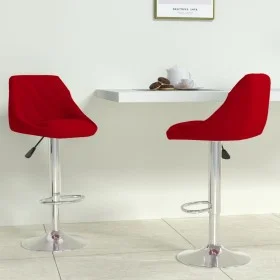Küchenhocker 2 Einheiten aus weinrotem Samt von vidaXL, Küchenhocker - Ref: Foro24-335311, Preis: 140,97 €, Rabatt: %