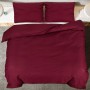 Bettbezug-Set aus heller Mikrofaser in Burgunderrot, 140 x 200 cm von vidaXL, Bettbezüge - Ref: Foro24-136030, Preis: 19,34 €...
