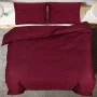 Bettbezug-Set aus heller Mikrofaser in Burgunderrot, 140 x 200 cm von vidaXL, Bettbezüge - Ref: Foro24-136030, Preis: 18,94 €...