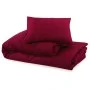 Bettbezug-Set aus heller Mikrofaser in Burgunderrot, 140 x 200 cm von vidaXL, Bettbezüge - Ref: Foro24-136030, Preis: 18,94 €...
