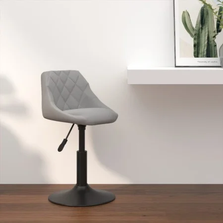 Hellgrauer Küchenhocker aus Samt von vidaXL, Küchenhocker - Ref: Foro24-335316, Preis: 78,86 €, Rabatt: %