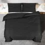 Schwarzes Bettbezug-Set aus Baumwolle, 140 x 200 cm von vidaXL, Bettbezüge - Ref: Foro24-136113, Preis: 27,20 €, Rabatt: %