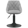 Hellgrauer Küchenhocker aus Samt von vidaXL, Küchenhocker - Ref: Foro24-335316, Preis: 78,86 €, Rabatt: %