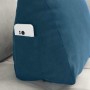 Cojín de Espalda Azul 45 x 20 x 35 cm Tela de pana