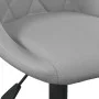Hellgrauer Küchenhocker aus Samt von vidaXL, Küchenhocker - Ref: Foro24-335316, Preis: 78,86 €, Rabatt: %