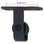 Kit mini puerta corredera de armario acero carbono 183 cm de vidaXL, Marcos de puertas - Ref: Foro24-148017, Precio: 26,02 €,...