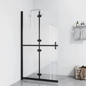 Half-frosted ESG glass folding shower screen 90x190 cm by vidaXL, Shower walls and screens - Ref: Foro24-151188, Price: 203,1...