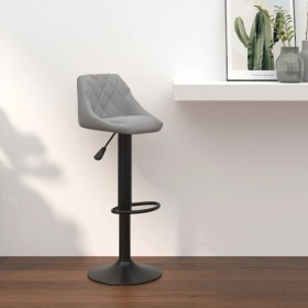 Hellgrauer Küchenhocker aus Samt von vidaXL, Küchenhocker - Ref: Foro24-335338, Preis: 89,20 €, Rabatt: %