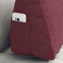 Cojín de Espalda Rojo vino 60 x 20 x 50 cm tela