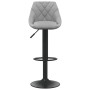 Hellgrauer Küchenhocker aus Samt von vidaXL, Küchenhocker - Ref: Foro24-335338, Preis: 89,20 €, Rabatt: %