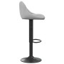 Taburete de cocina de terciopelo gris claro de vidaXL, Taburetes de cocina - Ref: Foro24-335338, Precio: 89,10 €, Descuento: %