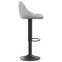 Taburete de cocina de terciopelo gris claro de vidaXL, Taburetes de cocina - Ref: Foro24-335338, Precio: 82,36 €, Descuento: %