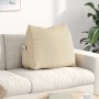 Cojín de Espalda Crema 60 x 20 x 50 cm tela