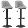 Kitchen stools 2 units light gray velvet by vidaXL, Kitchen stools - Ref: Foro24-335349, Price: 116,51 €, Discount: %