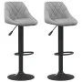 Kitchen stools 2 units light gray velvet by vidaXL, Kitchen stools - Ref: Foro24-335349, Price: 117,39 €, Discount: %
