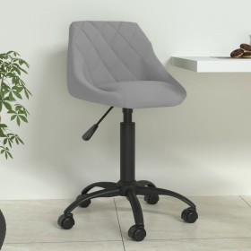 Esszimmerstuhl aus hellgrauem Samt von vidaXL, Essstühle - Ref: Foro24-335360, Preis: 91,90 €, Rabatt: %