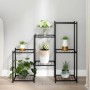 Blumenständer aus schwarzem Eisen, 83x25x80 cm von vidaXL, Topfständer - Ref: Foro24-343129, Preis: 54,91 €, Rabatt: %