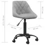 Silla de comedor de terciopelo gris claro de vidaXL, Sillas de comedor - Ref: Foro24-335360, Precio: 90,22 €, Descuento: %