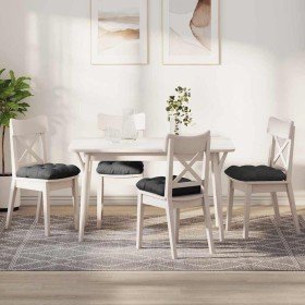 Cojines para asiento 4 pcs Gris oscuro 40 x 40 cm Tela de pana en Cojines para sillas y sofás | Comprar online en Foro24