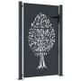 Puerta de jardín acero gris antracita diseño árbol 105x155 cm de vidaXL, Puertas de jardín - Ref: Foro24-153157, Precio: 292,...