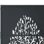 Puerta de jardín acero gris antracita diseño árbol 105x155 cm de vidaXL, Puertas de jardín - Ref: Foro24-153157, Precio: 292,...
