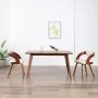 Dining chairs 2 units, curved wood and cream synthetic leather by vidaXL, dining chairs - Ref: Foro24-283102, Price: 284,91 €...