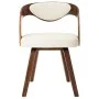 Dining chairs 2 units, curved wood and cream synthetic leather by vidaXL, dining chairs - Ref: Foro24-283102, Price: 284,91 €...