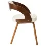 Dining chairs 2 units, curved wood and cream synthetic leather by vidaXL, dining chairs - Ref: Foro24-283102, Price: 284,91 €...