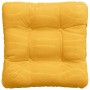 Cojines para asiento 4 pcs Amarillo Claro 40 x 40 cm