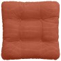 Cojines para asiento 4 pcs Rojo Naranja 40 x 40 cm Tela de pana