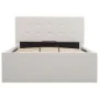 Cama canapé hidráulica cuero sintético blanco 100x200 cm de vidaXL, Camas y somieres - Ref: Foro24-285517, Precio: 309,16 €, ...