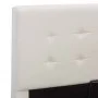 Cama canapé hidráulica cuero sintético blanco 100x200 cm de vidaXL, Camas y somieres - Ref: Foro24-285517, Precio: 309,16 €, ...